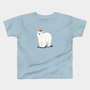 Festive Polar Bear Kids T-Shirt